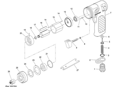 Part Location Diagram of 3103-12 Ingersoll Rand Rear Plate